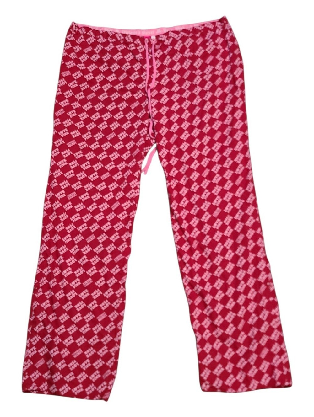 Victoria's Secret Pink Logo Patterned Pajama Bottoms